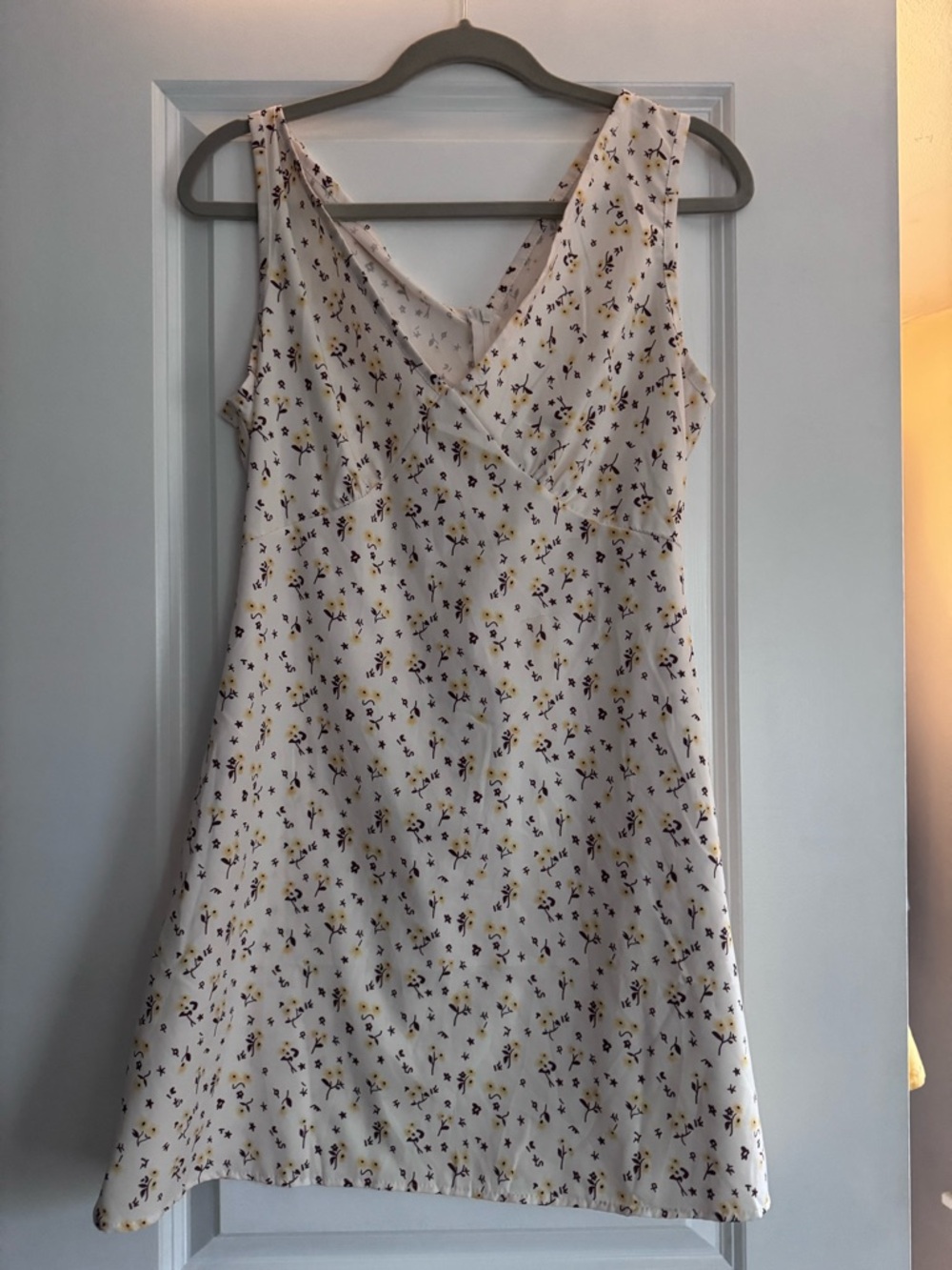 Women’s Cream Floral A-Line Dress